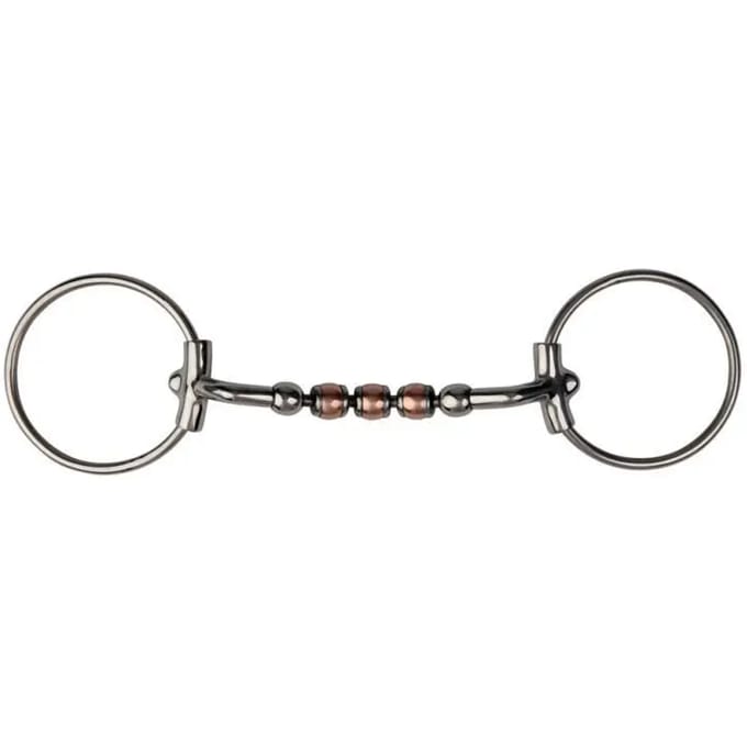 2-rings paardenbit met gebogen mondstuk Metalab Magic System