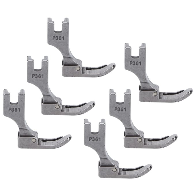 6 Stuks Ritsvoet Roestvrij Staal Universeel Industriële Naaimachines Accessoires gray