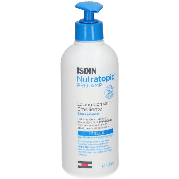 Lotion - ISDIN - NUTRATOPIC PRO-AMP - 400ml - Hydratante - Apaisante - Sans alcool