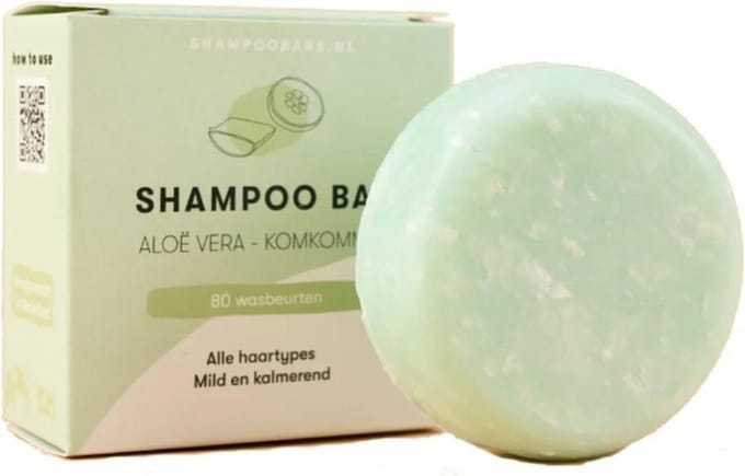 SOLYD - Shampoo Bar Aloe Vera - Cucumber for All Hair Types - 60g