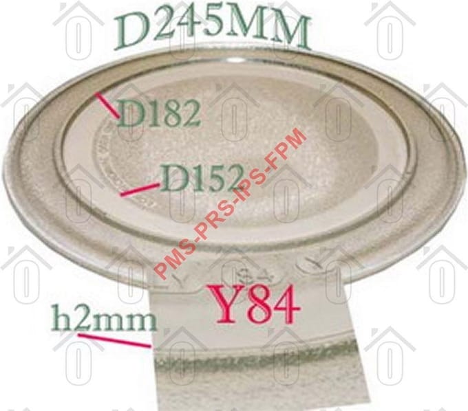 LG Glasplaat Draaiplateau MB3724, MS1944 3390W1A035D