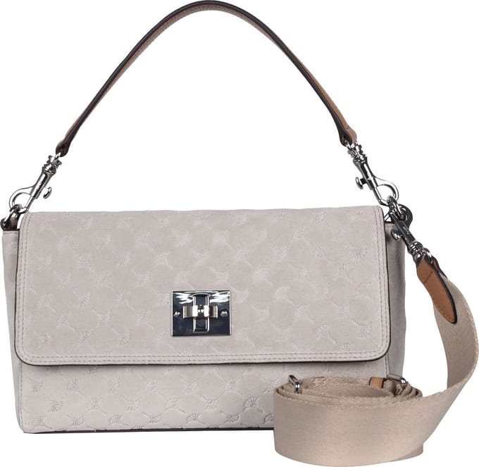 JOOP! Schoudertas Velluto Stampa Muna Shoulderbag Light Grey Lichtgrijs