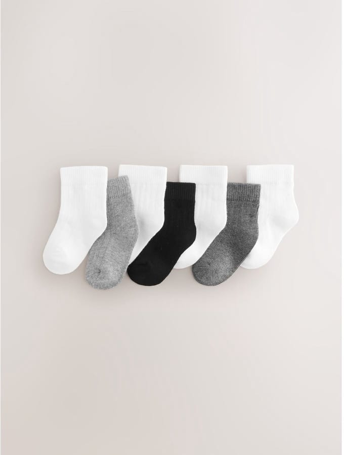 Next - Jongens - Verpakking van 7 paar babysokken - Wit