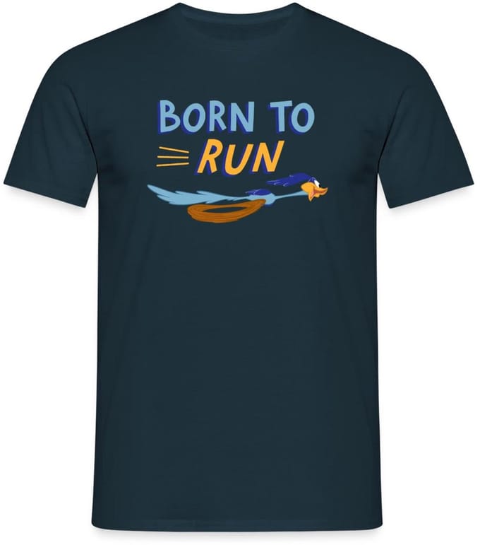Looney Tunes Road Runner Born To Run T-Shirt Heren
