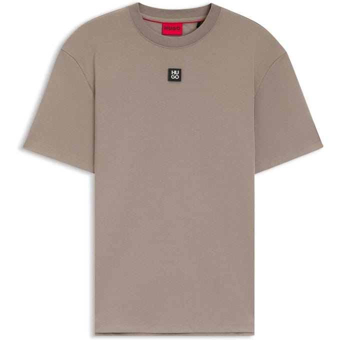 Hugo Heren Dalile Stacked T-shirt (Bruin)
