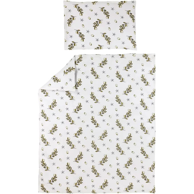 Meyco Baby Lemon dekbedovertrek ledikant - soft yellow - 100x135cm