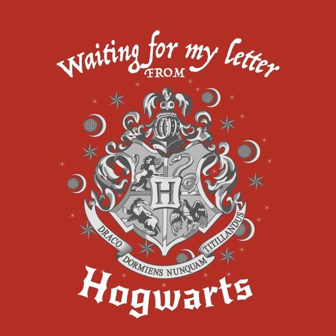 Harry Potter Waiting For My Letter T-shirt - Rood - S