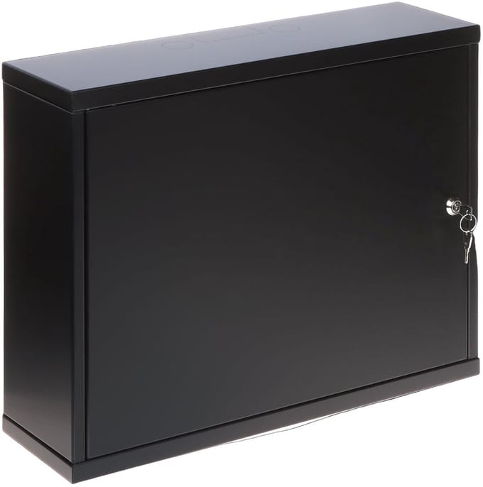 WL4 STC5-B zwarte universele afsluitbare stalen montage kast