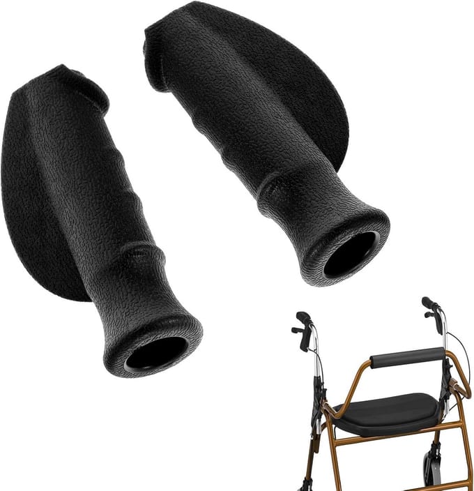 2 Stuks Universele Vervangende Handgrepen voor Rollators, Ergonomische Reserveonderdelen