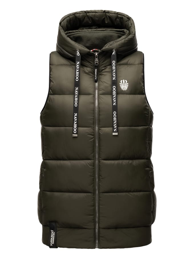 Navahoo Dames Gewatteerde Bodywarmer Kassidy – Licht & Modern met Capuchon