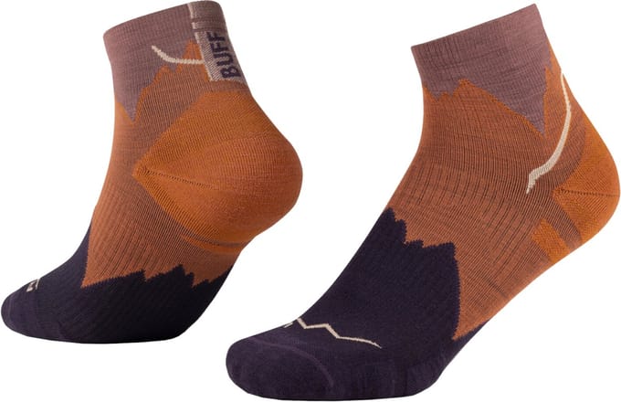 Buff | Lightweight Merino | Quarter | Hardloopsokken | Unisex | Ginger | 36-38 -