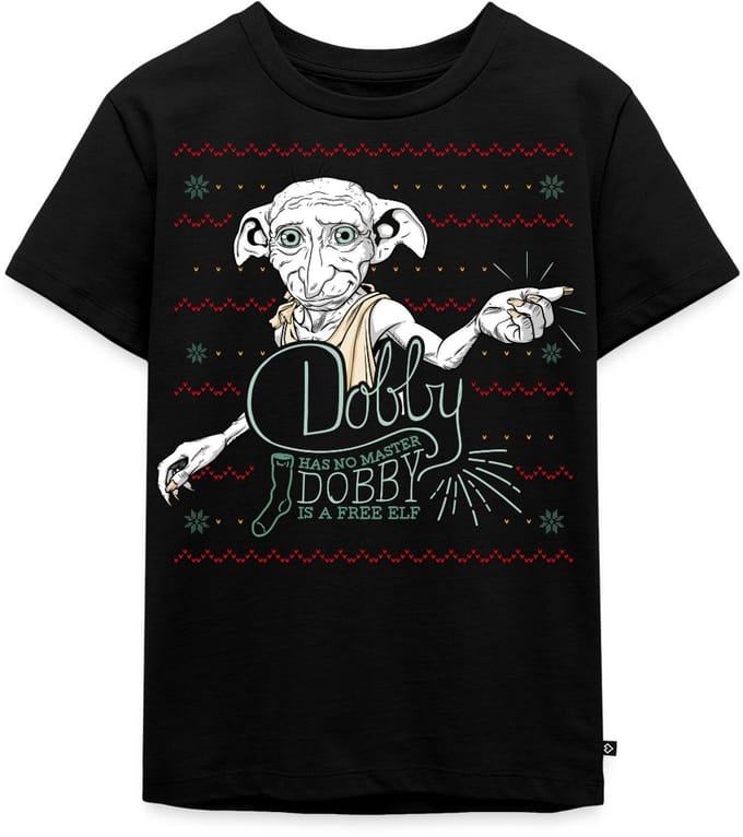Harry Potter Dobby Lelijk Kerstmis Premium T Shirt Kinderen