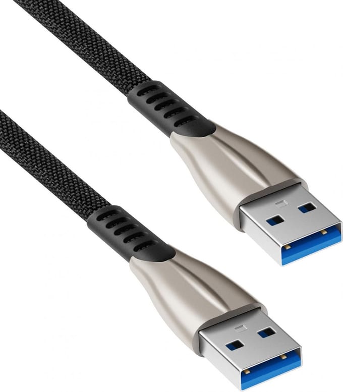 USB 2.0 kabel - USB A - 2.0 - Zwart - 0.5 meter