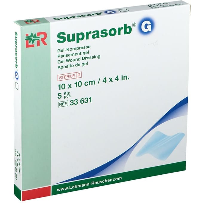 Suprasorb Gelkompres 10 x cm 5 Compressen