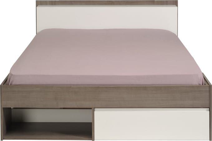 Parisot tweepersoonsbed Most Grijs - 140x200 - compleet met bedbodem