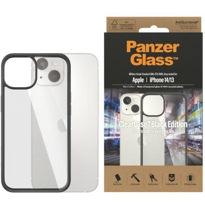 PanzerGlass ClearCase Apple iPhone 14 | 13 | Black