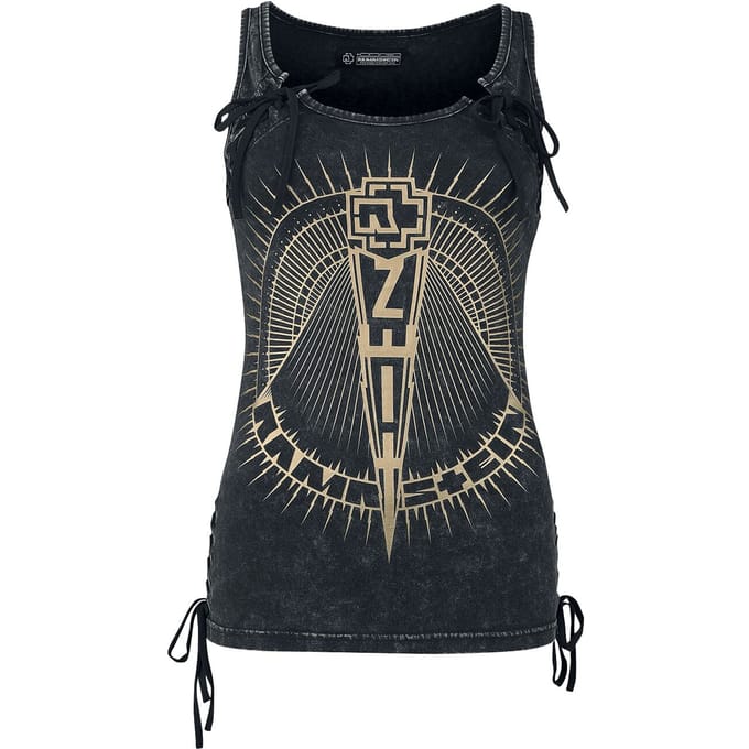 Rammstein Top - M tot 5XL - voor Vrouwen - donkergrijs