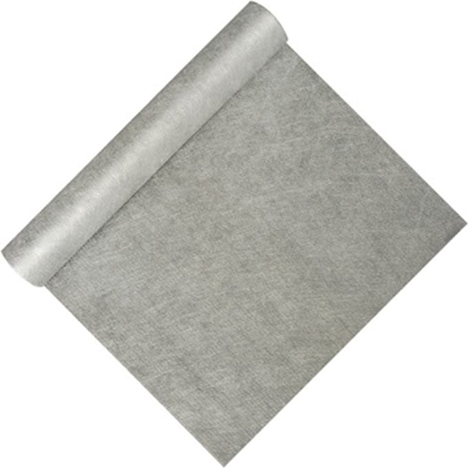 Papstar tafelloper op rol - set 2x - zilver - 40 x 480 cm - polyester