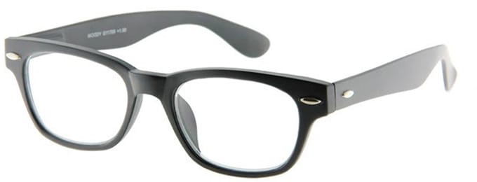 INY Woody +1.00 - Zwart - Leesbril