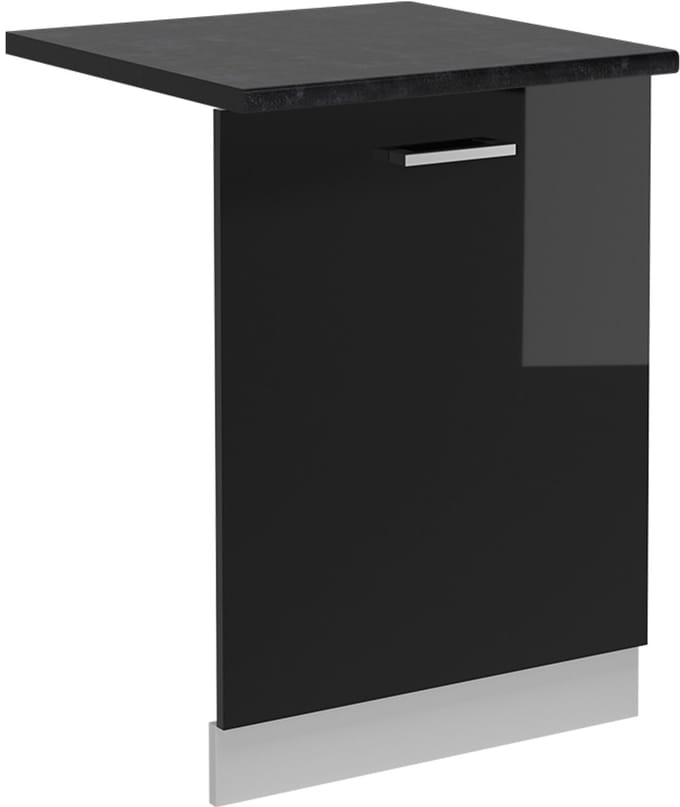 Vicco R-Line Vaatwasserfrontpaneel – 60 cm, WB Antraciet Zwart hoogglans