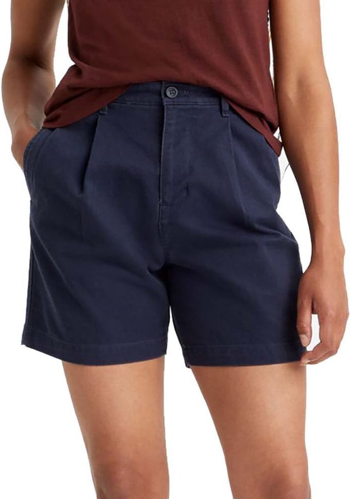 Dockers Pleated Original Korte Broek Blauw 27 Vrouw