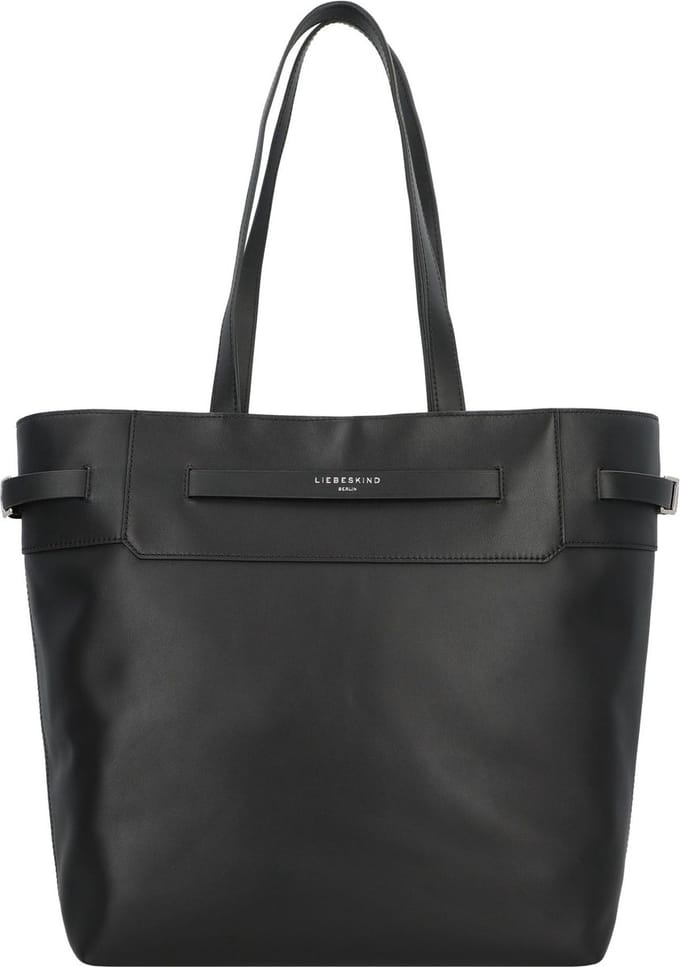 LIEBESKIND BERLIN schoudertas shopper Lora Calf Optic Tote Bag Black zwart