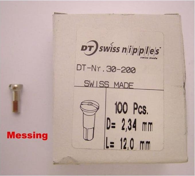 DT Swiss spaaknippel Ms 13 14.5mm (100 stuks)