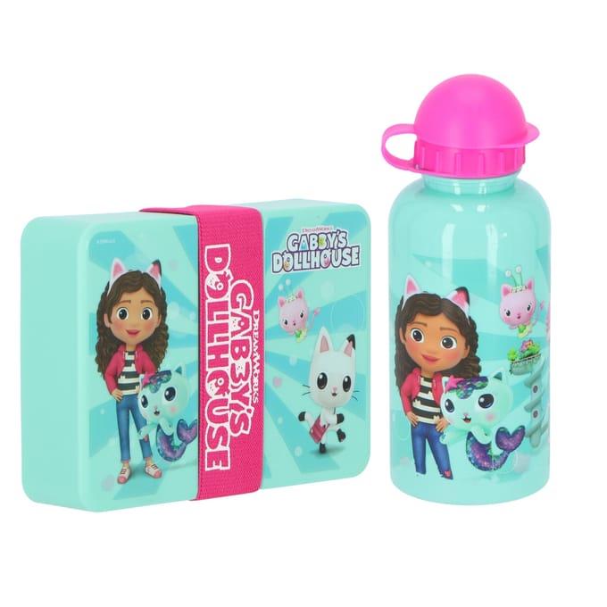 Gabby's Lunchset - Lunchbox - Drinkfles - Groen - Lunchbox Kinderen