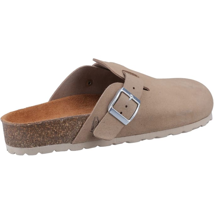 Hush Puppies Bailey Suede Dames Taupe Muiltjes