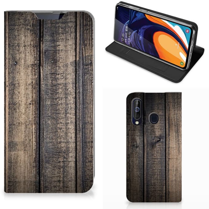 Samsung Galaxy A60 Book Wallet Case Steigerhout