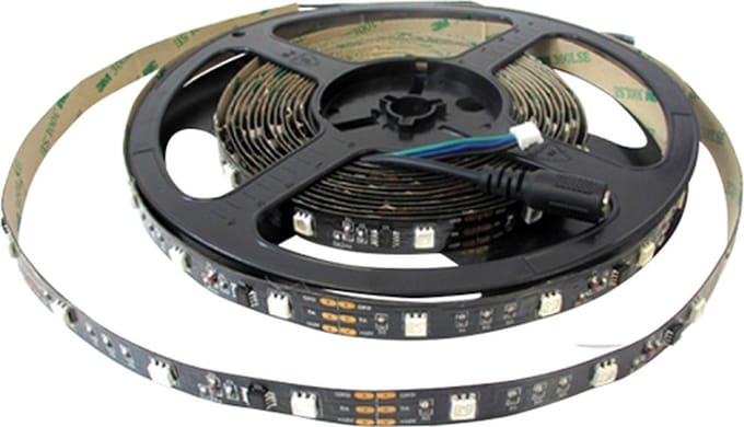 LED Strip 5050 WS2811 030 leds/mtr IP20 DIG BLACK PCB 12VDC