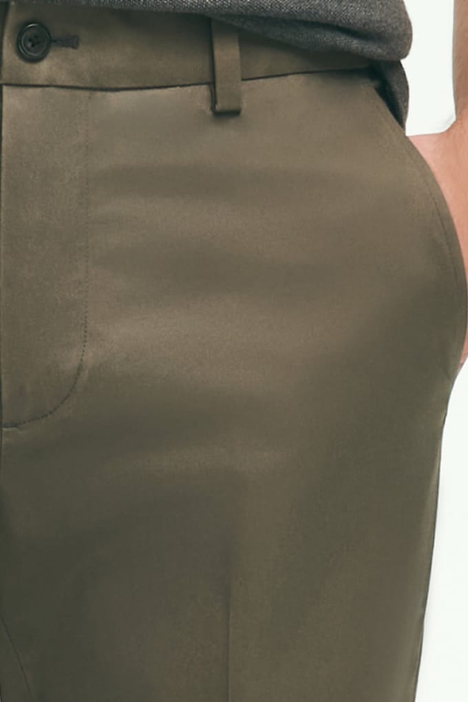 Brooks Brothers Slim Fit Advantage Stretch Chino Grey Größe: W36L34 | Chinos Outlet | Herren | Grau