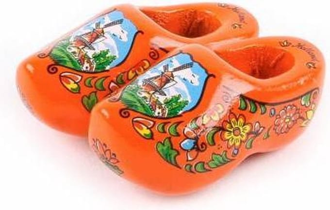 Magneet Klomp Dubbel Holland Oranje 5 Cm - Souvenir