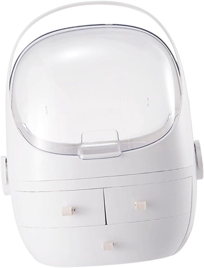 Make-up Organizer - Cosmetica Opberg - Bureau Organiseren - Afsluitbare Lade - 325 cm - Wit