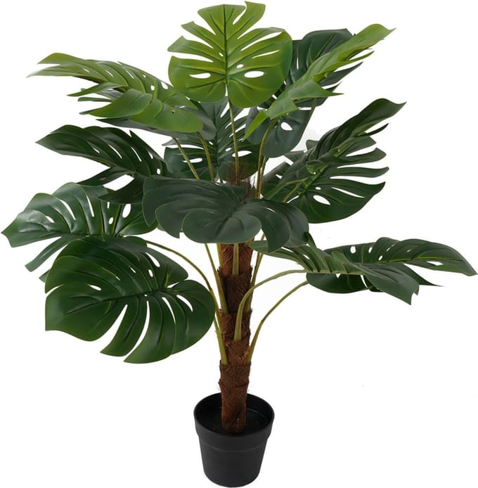 Present Time Kunstplant Monstera Large - Groen - 75x75x98cm - Modern