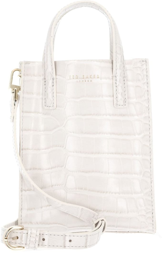 Ted Baker schoudertas Wenissa Croc Effect Mini Icon Bag Ivory crème