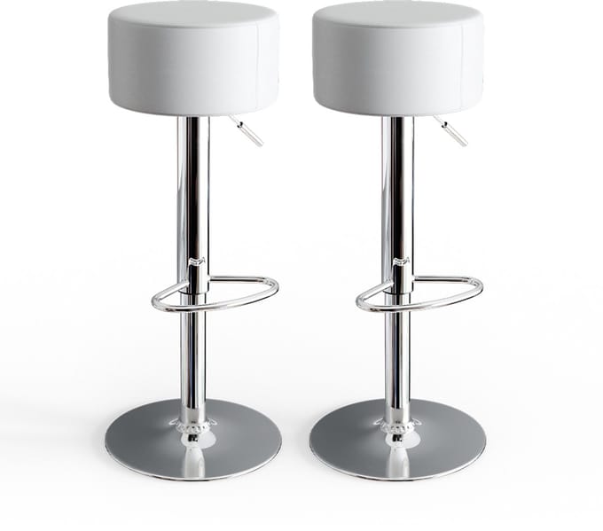 Vicco Barkrukken set van 2 – 33 x 92 cm 2 delen Wit