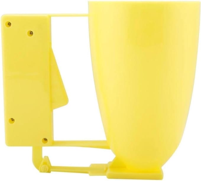 Beslagdispenser - Muffin Maker - Bakken - Voedselveilig Plastic - 14.5 cm - Geel
