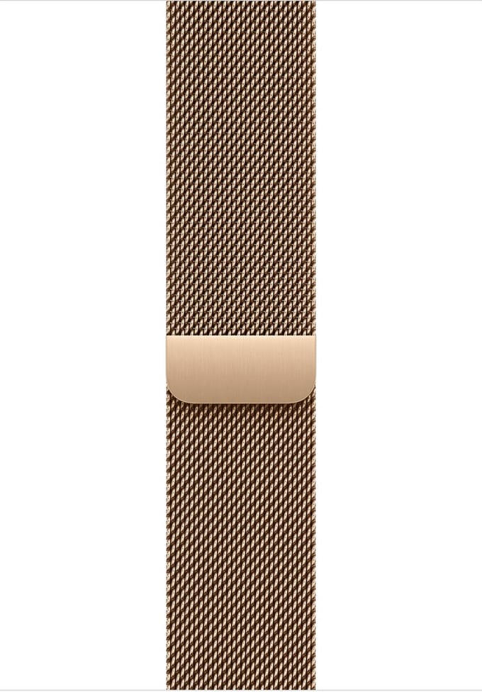 Apple Watch 46mm Gold Milanese Loop - M/L
