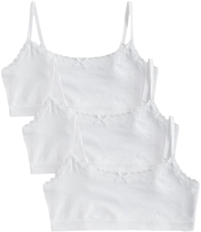 Next - Meisjes - Set van 3 crop tops met bandjes - Wit