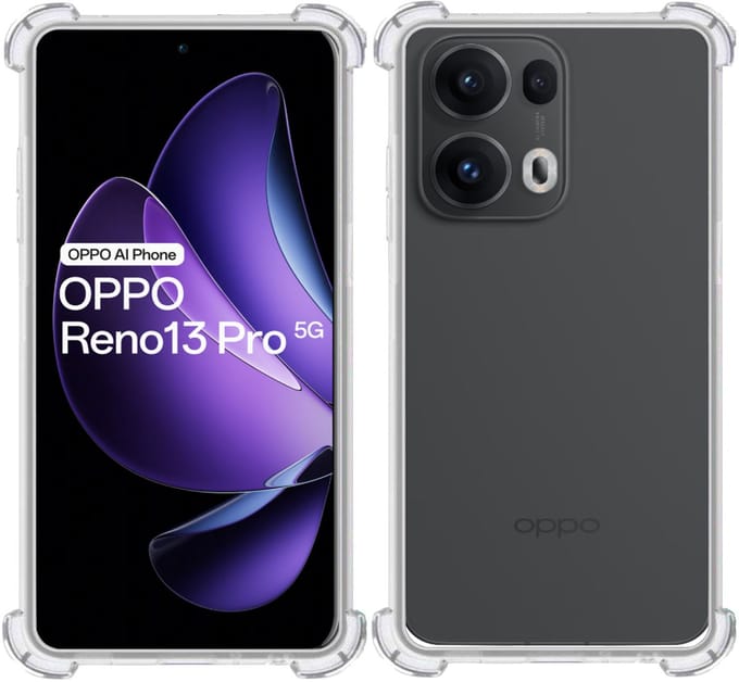 TechNow Hoesje geschikt voor OPPO Reno 13 Pro – Extreme Shock Case – Case Transparant
