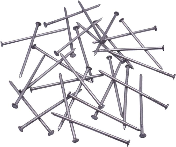 Bouwnagels Staal 1,8 x 40 mm Platte Kop - Set van 1000 Stuks