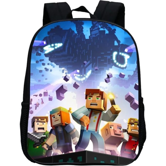 Bedrukte Kleuterschooltas, Cartoon Minecraft 12-Inch Rugzak, Licht En Casual 12inch backpack