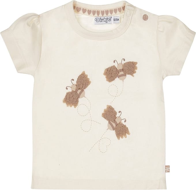 Dirkje Meisjes T-shirt - Off white