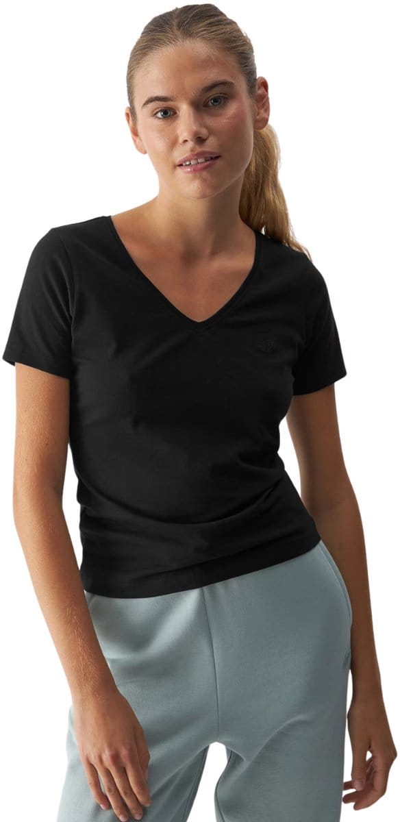 4F T-shirt Dames Zwart - Maat S