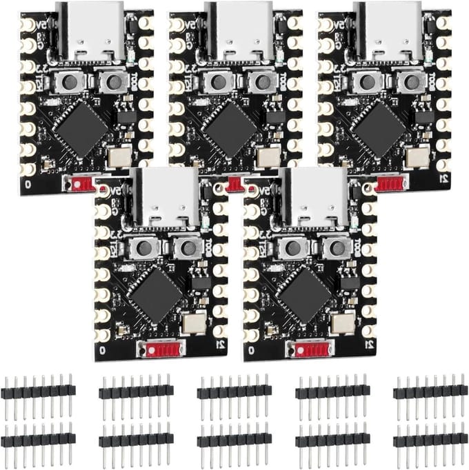 ESP32-C3 Ontwikkelbord - Wifi Bluetooth Module - IoT Projecten - RISC-V Single Core - 5 stuks - Groen