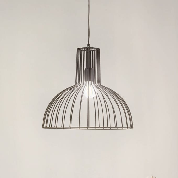 Asir - Kroonluchter - Zwart - Verstelbare Hoogte - 38 x 38 x 136 cm