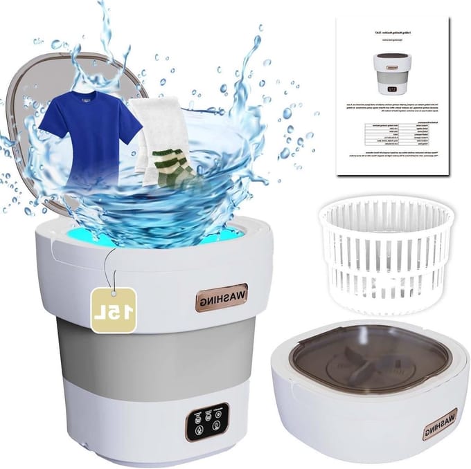 Mini Wasmachine met Centrifuge - Voor Kleine Wasgoed - Meerdere Programma's