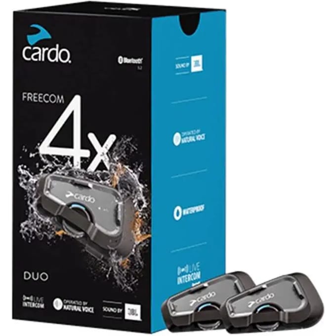 Cardo Freecom 4X Duo Bluetooth Communicatiesysteem - Maat - Bluetooth Intercom
