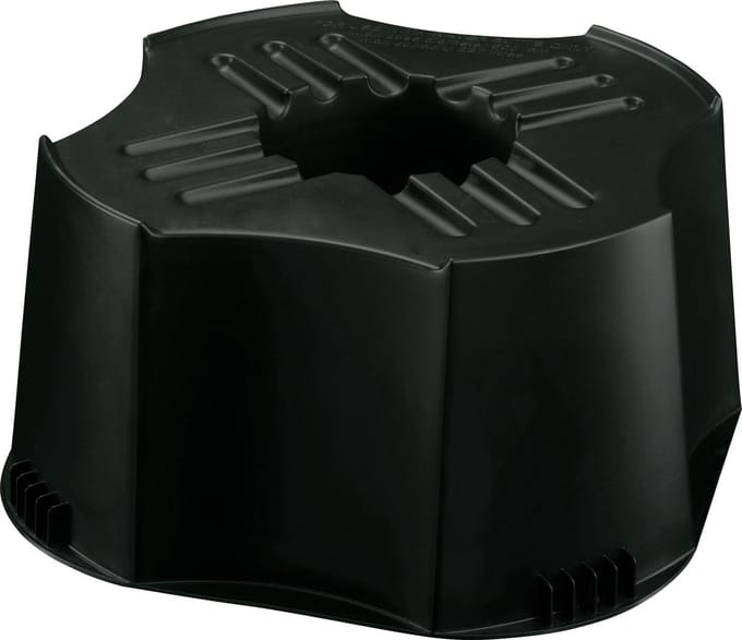Harcostar zwarte regenton voet